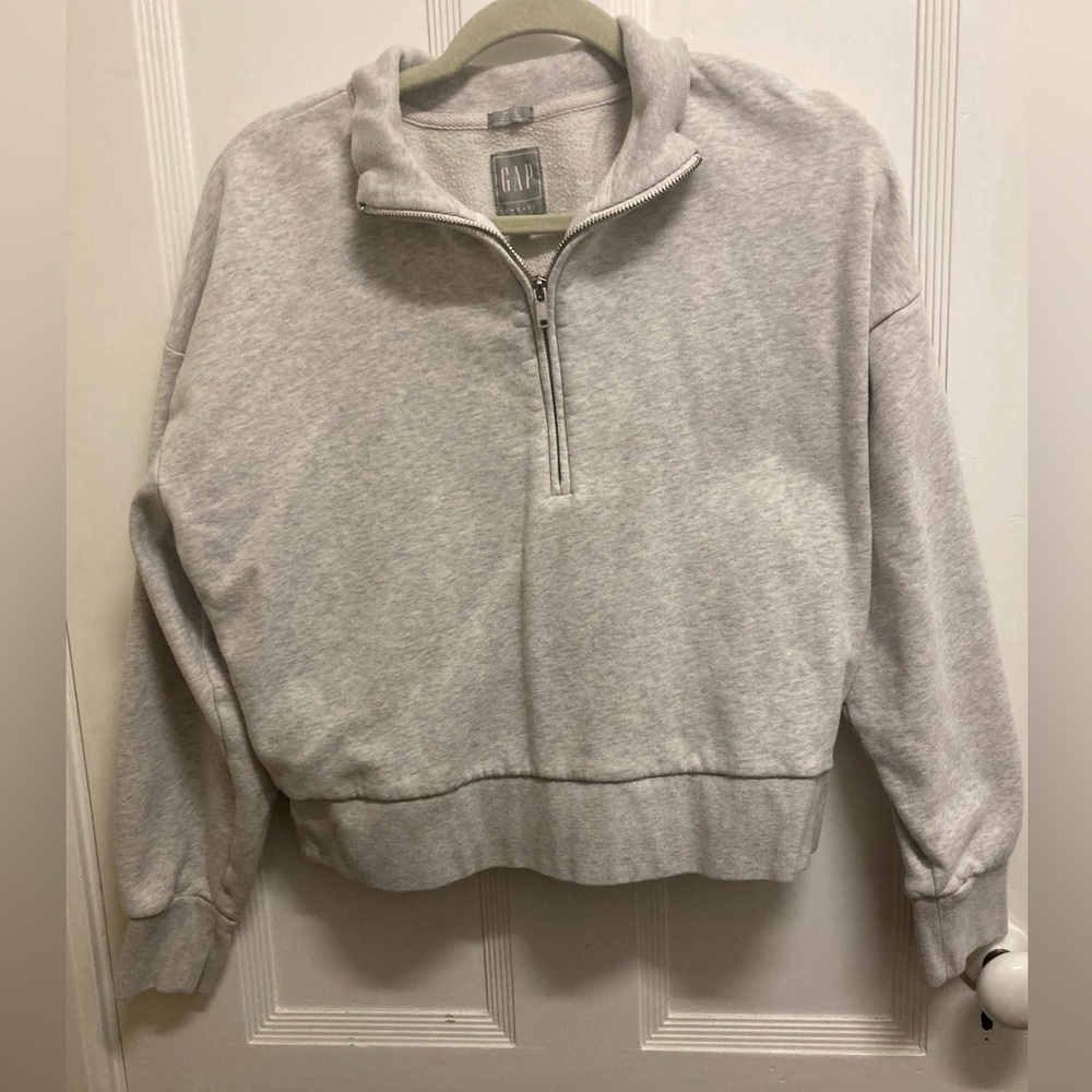 GAP Light Gray Quarter-Zip